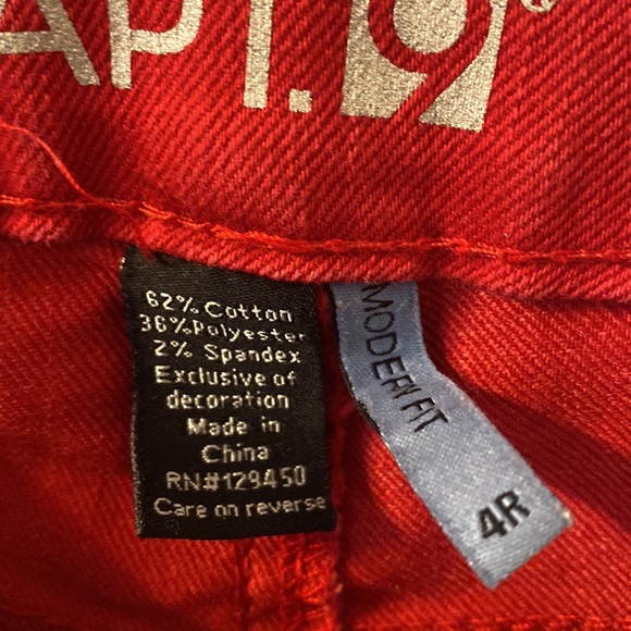 Apt. 9 skinny leg red jeans size 4R - Picture 3 of 4